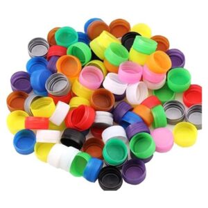 100 tapas de botellas de plástico para manualidades_1