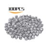 100 piezas de plata antigua platillo volador forma