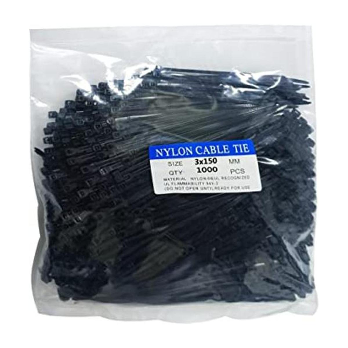1000 bridas para cables de 6 pulgadas resistentes bridas