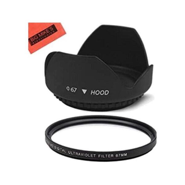 67 mm Digital Tulip Flor Lens Hood y 67 mm filtro UV para_1