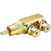 AAOTOKK Adaptador divisor RCA Y chapado en oro ángulo_2