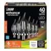 Bombilla LED decorativa de candelabro CA10 de color blanco_2