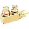 AAOTOKK Adaptador divisor RCA Y chapado en oro ángulo_4