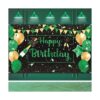 Bandera de decoración de fiesta de cumpleaños verde