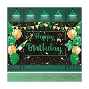 Bandera de decoración de fiesta de cumpleaños verde