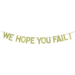 JENSENLIN We Hope You Fail Bandera dorada con purpurina_1