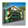 Bandera de decoración de fiesta de cumpleaños verde