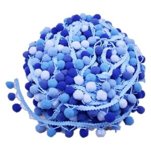14.8 ft 5 colores degradados de encaje de bola pequeña DIY
