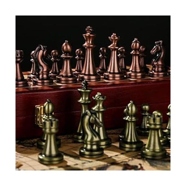 Juego de ajedrez de 12 pulgadas con tablero de ajedrez de_3