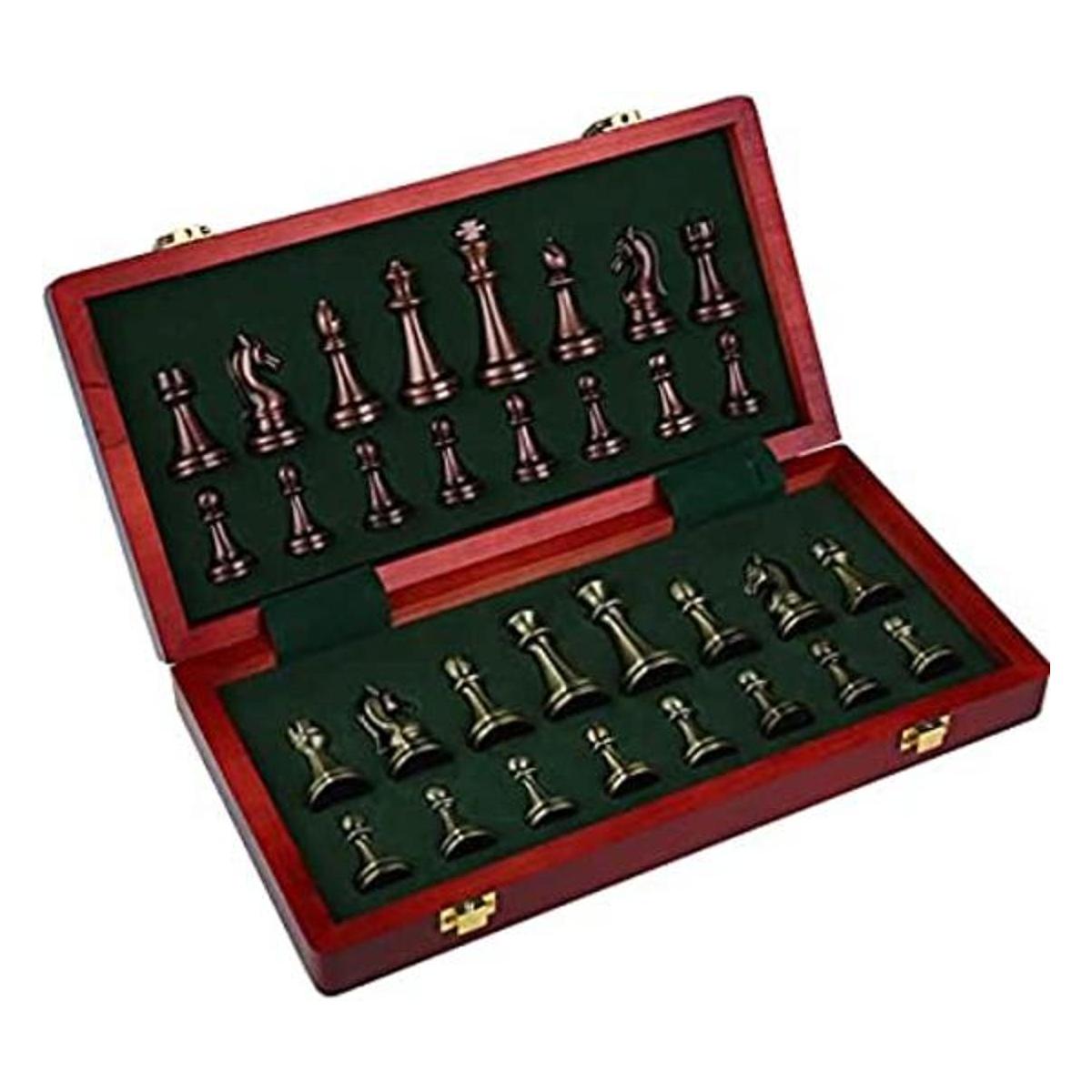 Juego de ajedrez de 12 pulgadas con tablero de ajedrez de