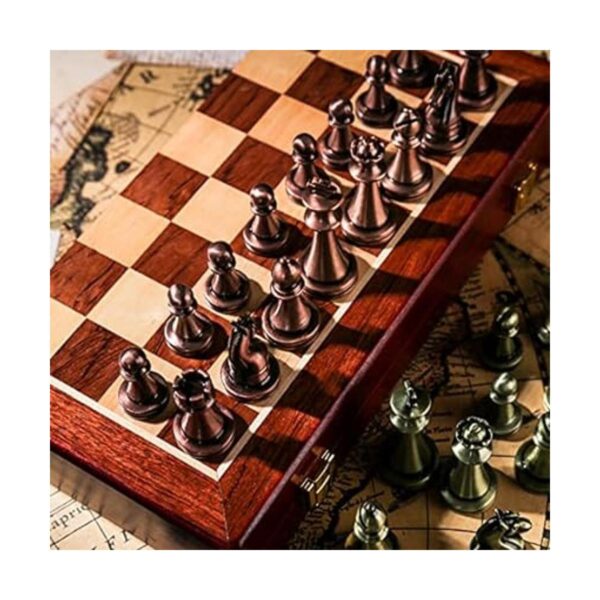 Juego de ajedrez de 12 pulgadas con tablero de ajedrez de_5