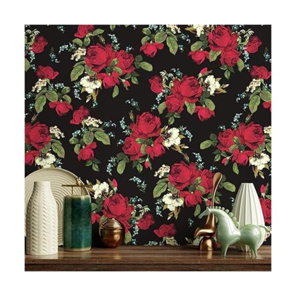 VaryPaper Papel tapiz floral de rosa roja papel tapiz