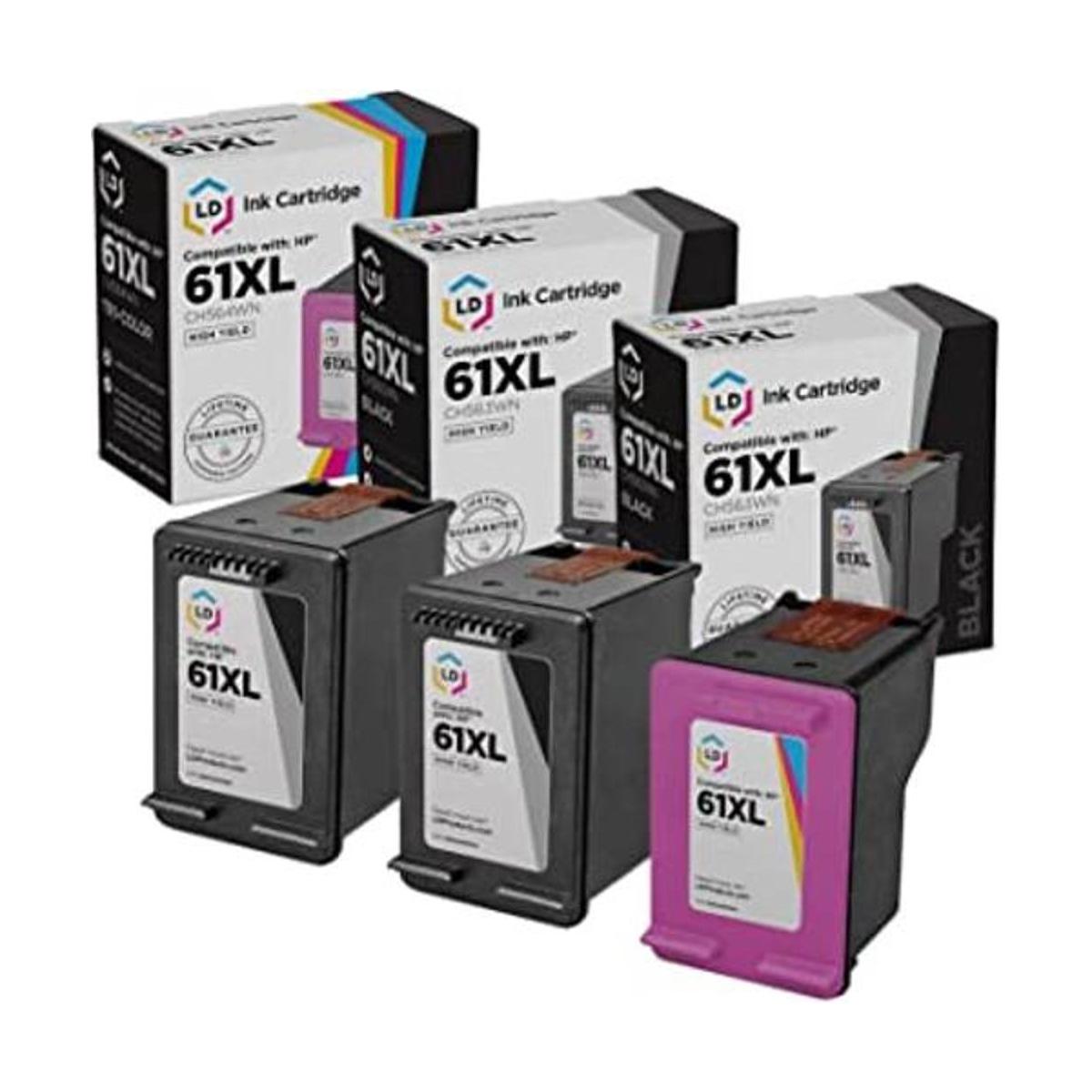 LD Products Cartucho de tinta  para HP 61XL