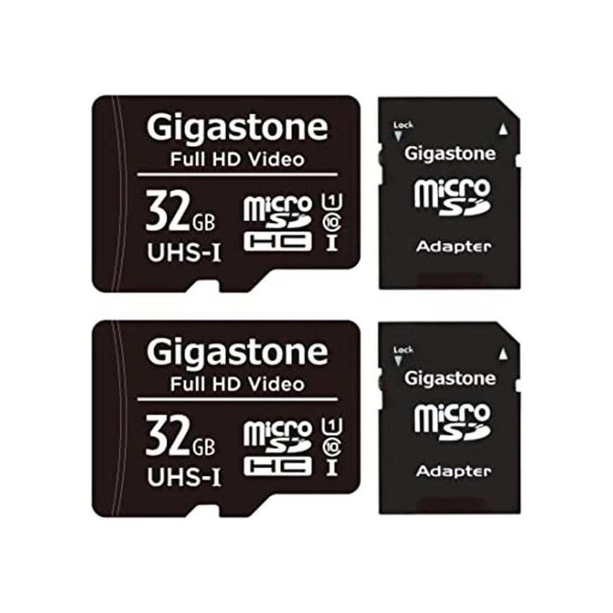 Gigastone Paquete de 2 tarjetas micro SD de 32 GB video
