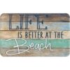 Life is Better at The Beach Alfombra de baño vintage