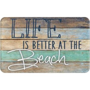 Life is Better at The Beach Alfombra de baño vintage
