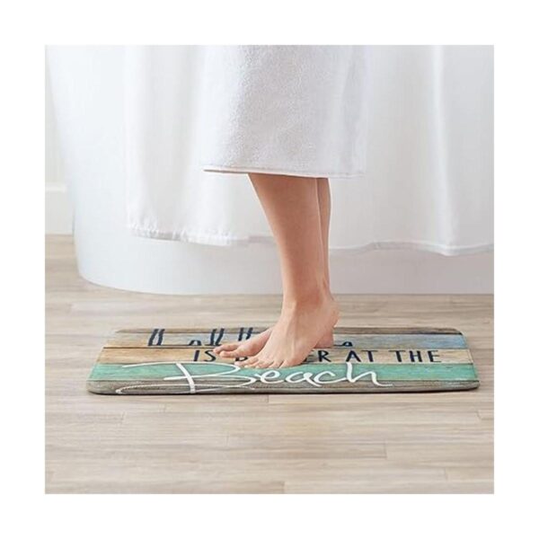 Life is Better at The Beach Alfombra de baño vintage