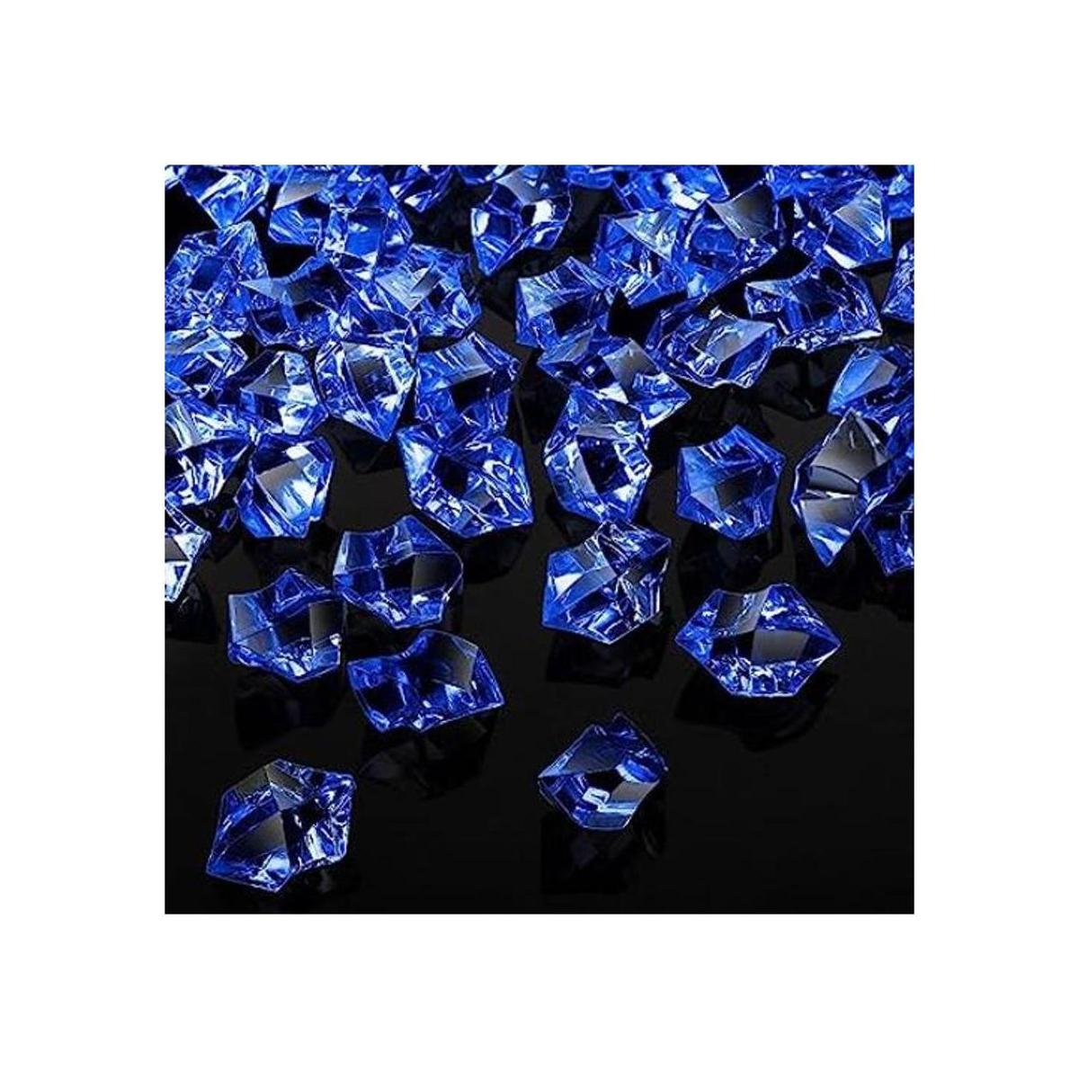 150 piezas de cubos de hielo falsos diamantes de plástico