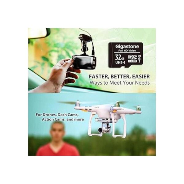 Gigastone Paquete de 2 tarjetas micro SD de 32 GB video_4