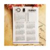 Sellos transparentes de calendario de semana con_1