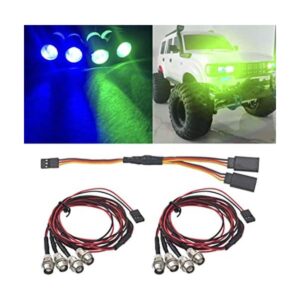 HIRCQOO Juego de 2 faros delanteros LED para coche con_1
