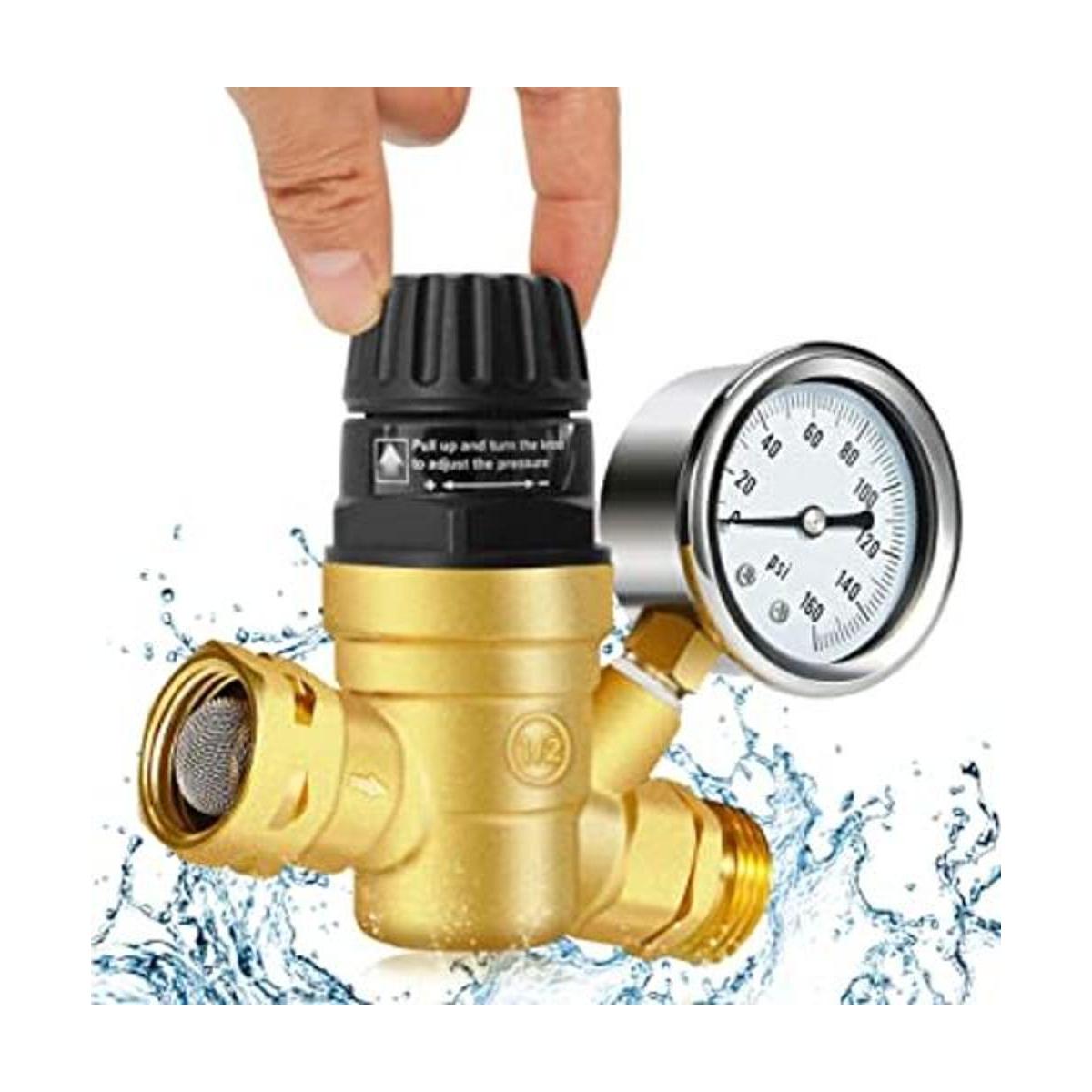Boltigen Regulador de presión de agua ajustable para