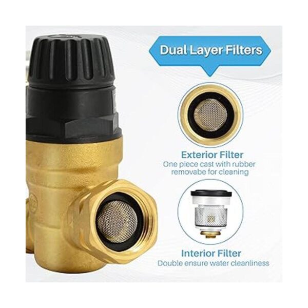 Boltigen Regulador de presión de agua ajustable para_6