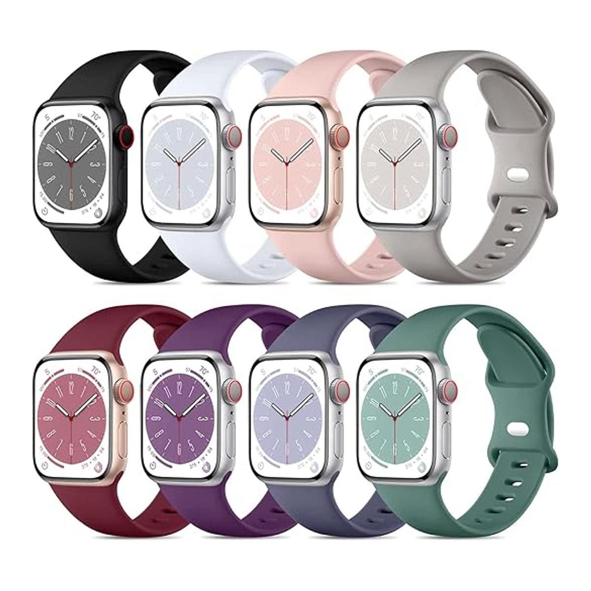 DaQin Paquete de 8 correas deportivas compatibles con