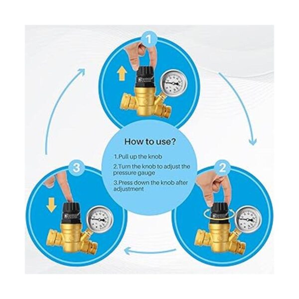 Boltigen Regulador de presión de agua ajustable para_2