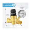 Boltigen Regulador de presión de agua ajustable para_5