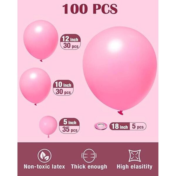 Styirl Kit de guirnalda de globos rosados 100 globos de_2