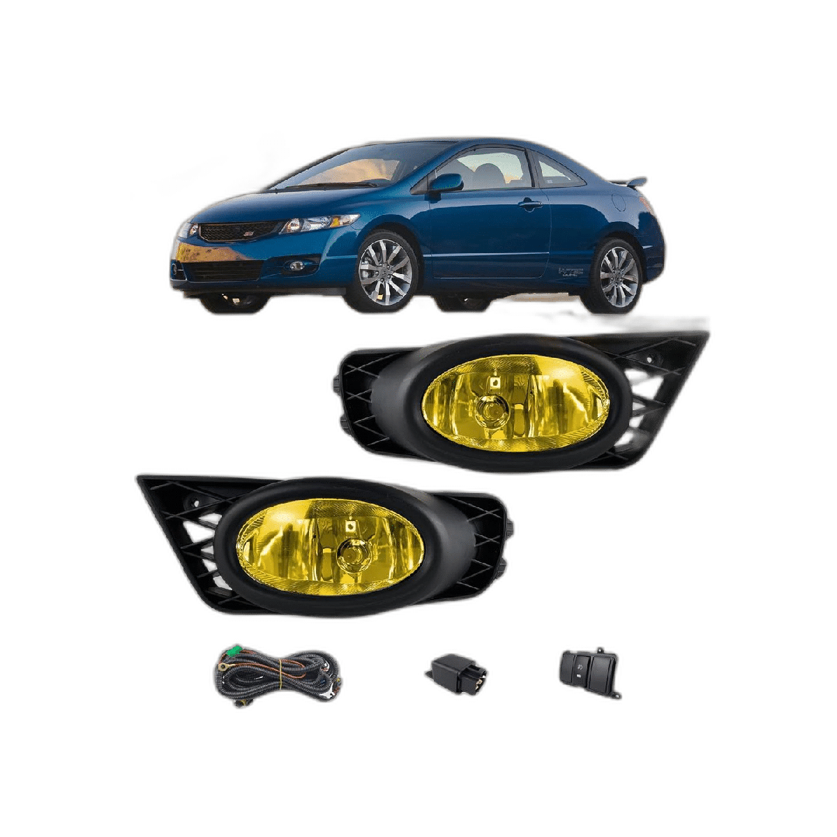 Repuesto de montaje de luces antiniebla para Honda Civic