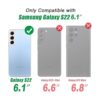 IKAZZ Funda para Samsung Galaxy S22 de grado militar a_2