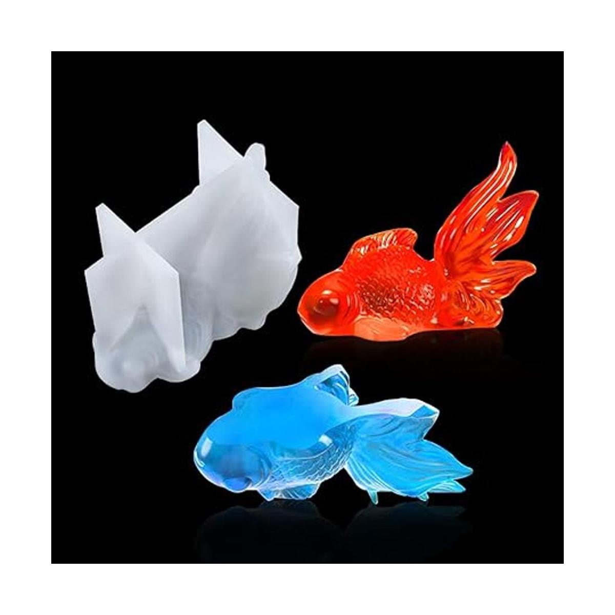 FineInno Goldfish Molde de resina de pescado Koi Molde de