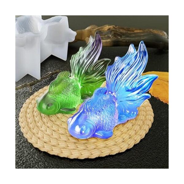 FineInno Goldfish Molde de resina de pescado Koi Molde de
