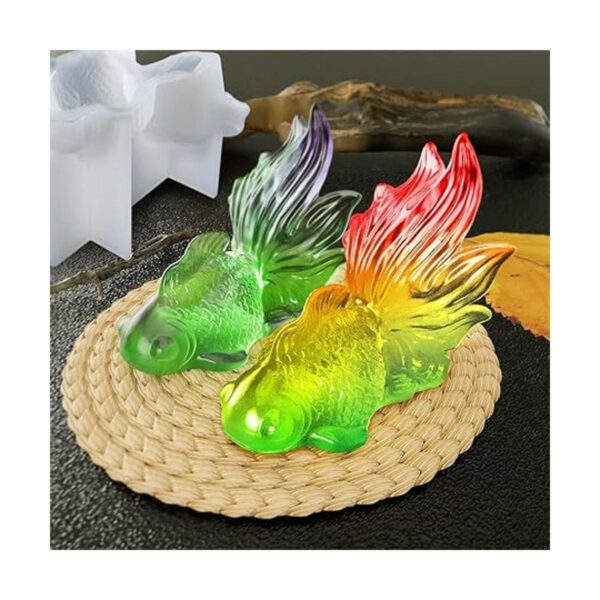 FineInno Goldfish Molde de resina de pescado Koi Molde de
