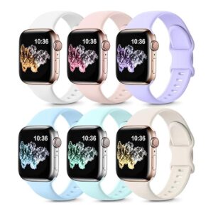 ZALAVER Paquete de 6 correas compatibles con Apple Watch_1