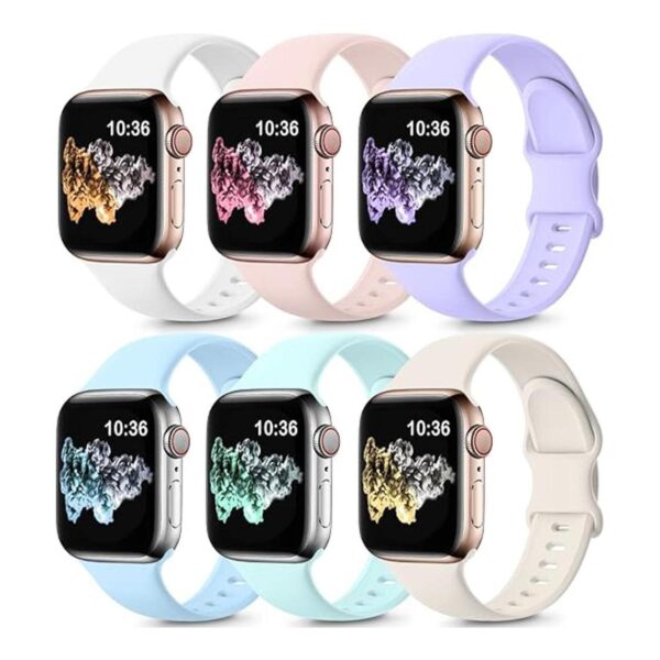 ZALAVER Paquete de 6 correas compatibles con Apple Watch_1