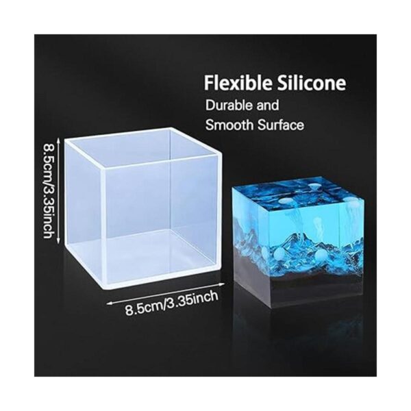 FineInno Molde de resina de cubo transparente de 3.35