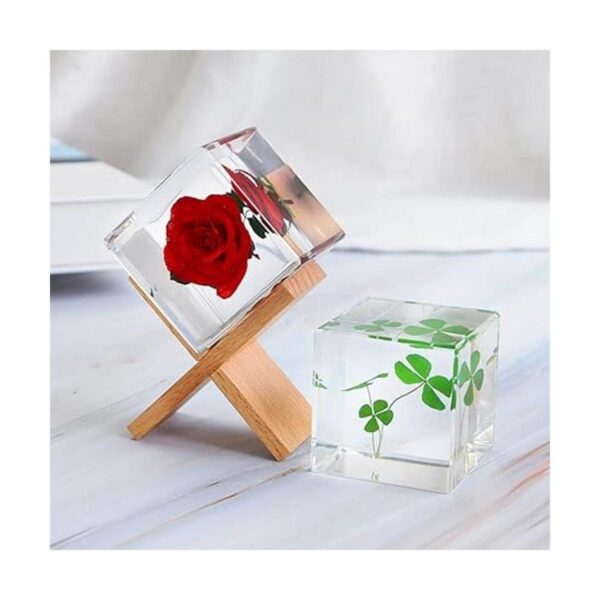 FineInno Molde de resina de cubo transparente de 3.35