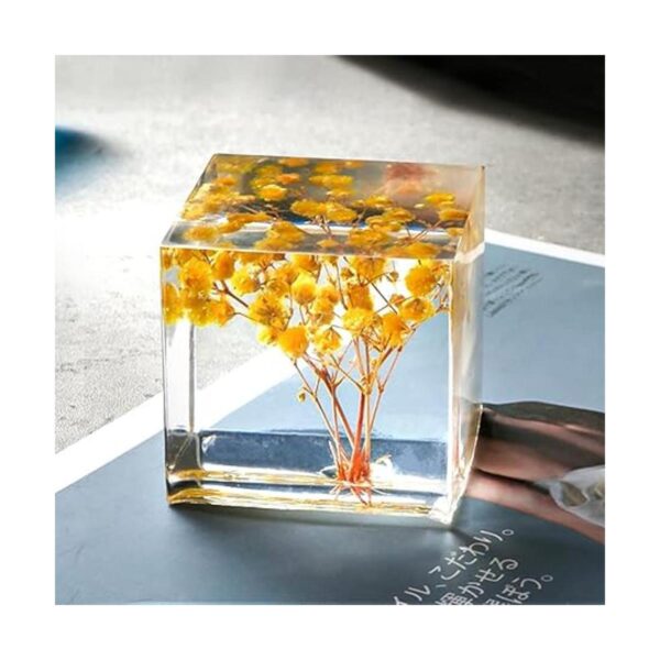 FineInno Molde de resina de cubo transparente de 3.35