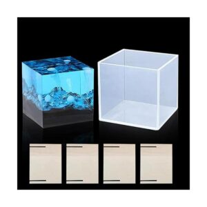 FineInno Molde de resina de cubo transparente de 3.35