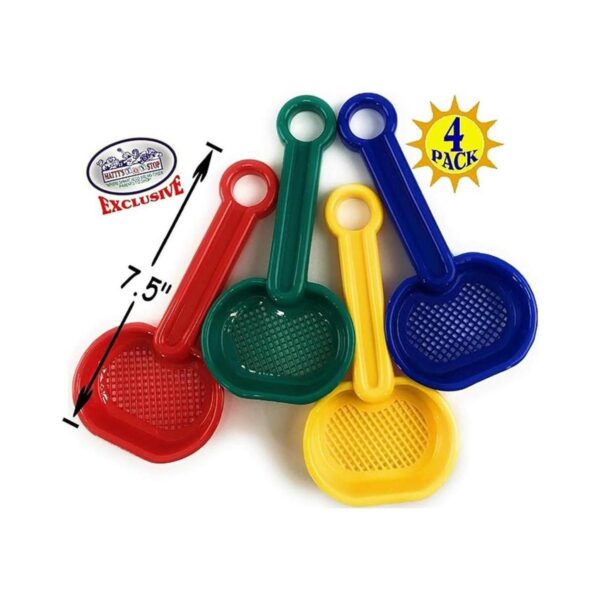 Mattys Toy Stop Juego de 4 palas de arena de plástico