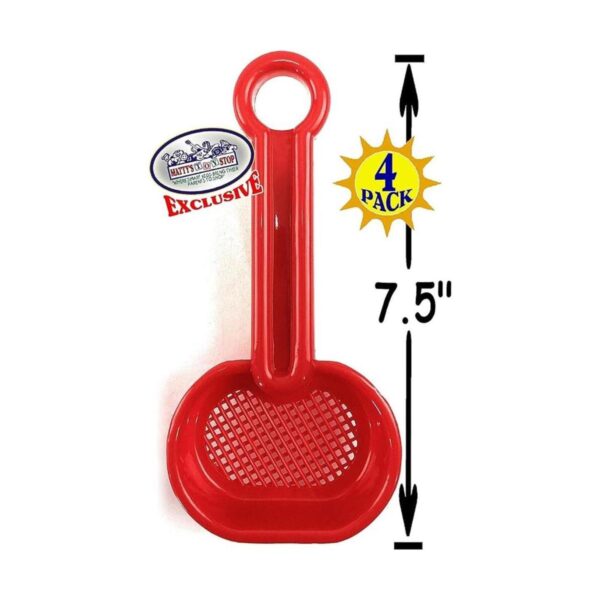Mattys Toy Stop Juego de 4 palas de arena de plástico