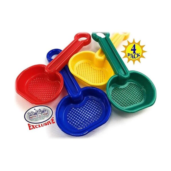 Mattys Toy Stop Juego de 4 palas de arena de plástico