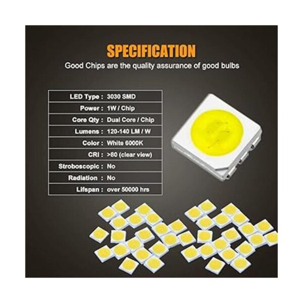 EBAIFUN Paquete de 8 luces LED blancas para interiores_3