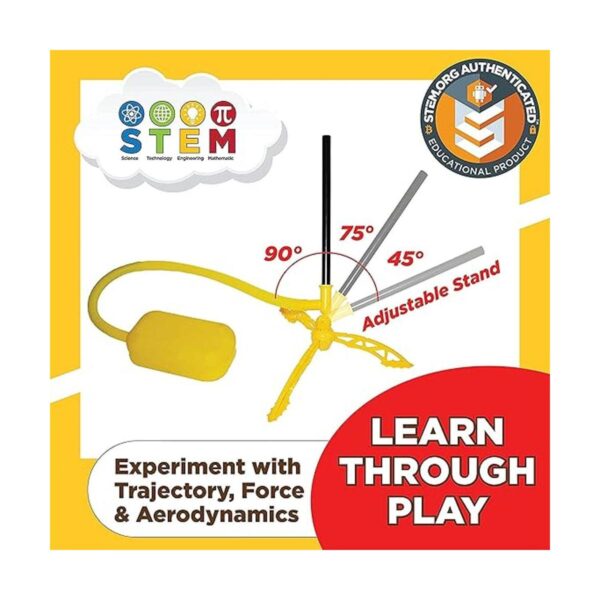 Stomp Rocket El lanzacohetes junior original 8 cohetes de_6