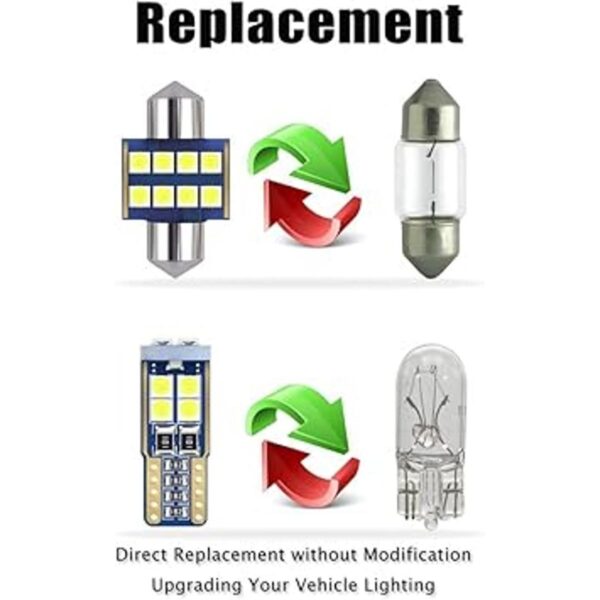 EBAIFUN Paquete de 8 luces LED blancas para interiores_2