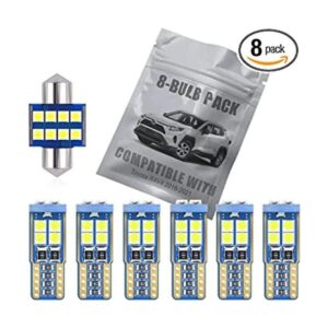 EBAIFUN Paquete de 8 luces LED blancas para interiores_1