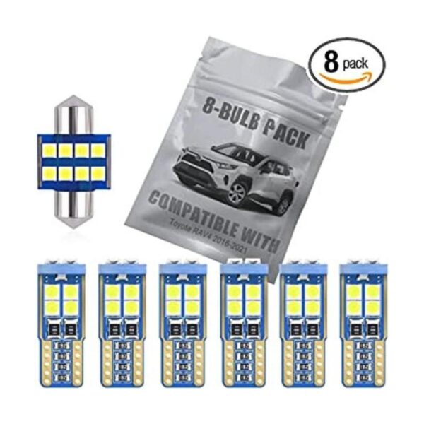 EBAIFUN Paquete de 8 luces LED blancas para interiores_1